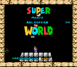 Super Mario Blooper World Title Screen
